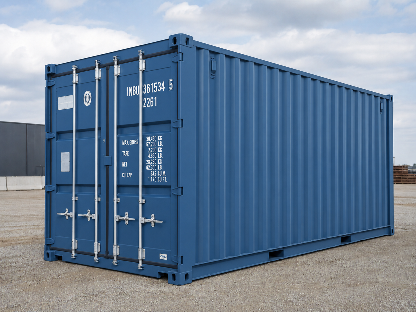Clean refurbished shipping container after repainting